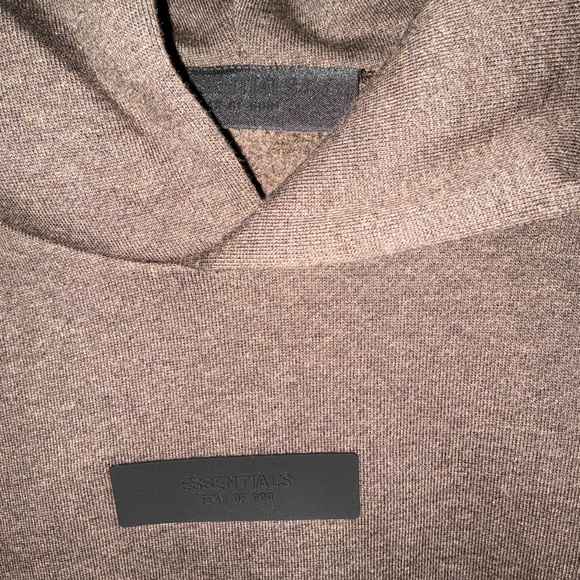 Brand new Fear of God men’s medium Heather Wood color fleece hoodie - Picture 3 of 8